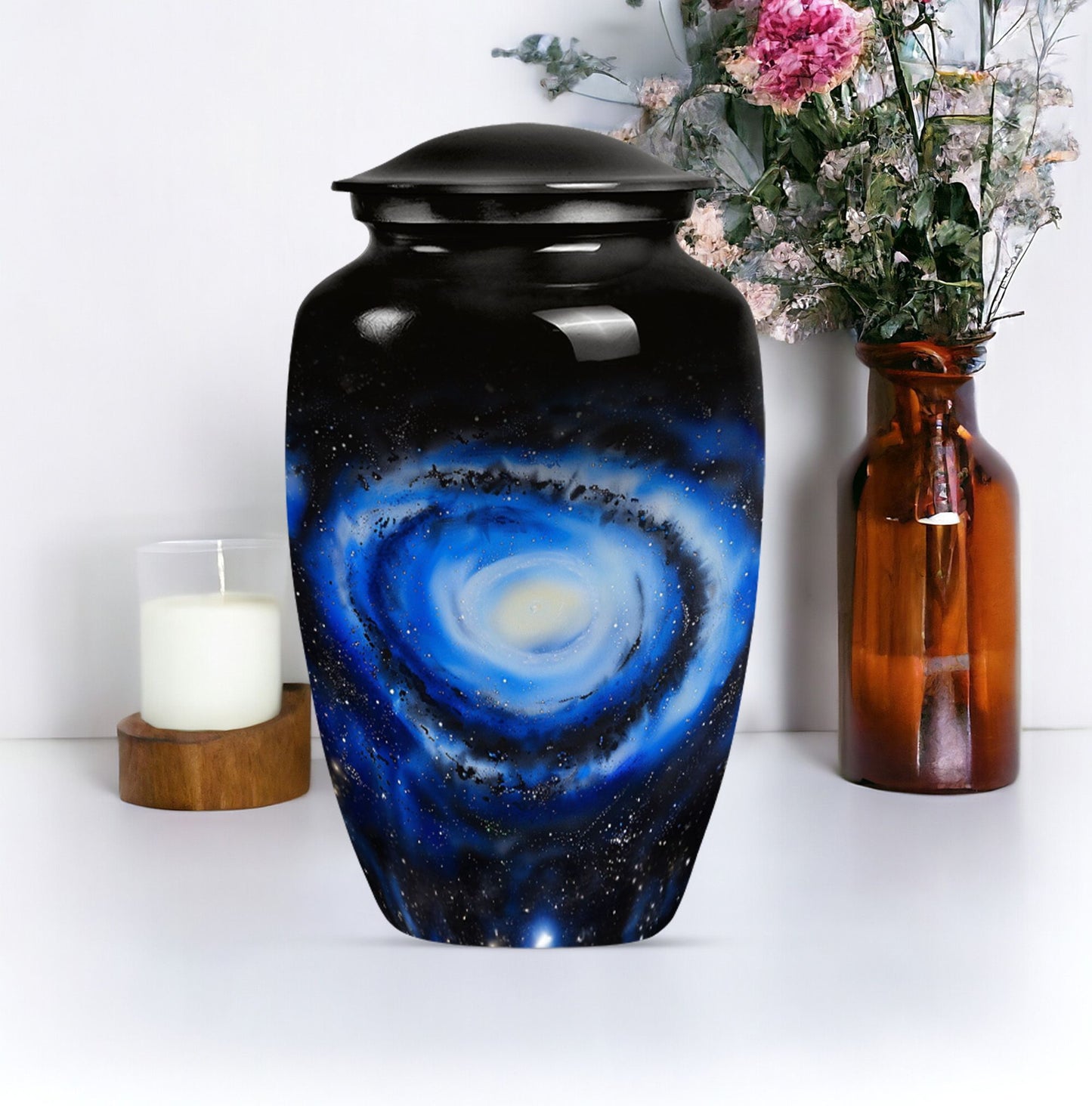 10-inch Classic Galaxy Urn made of Aluminium.