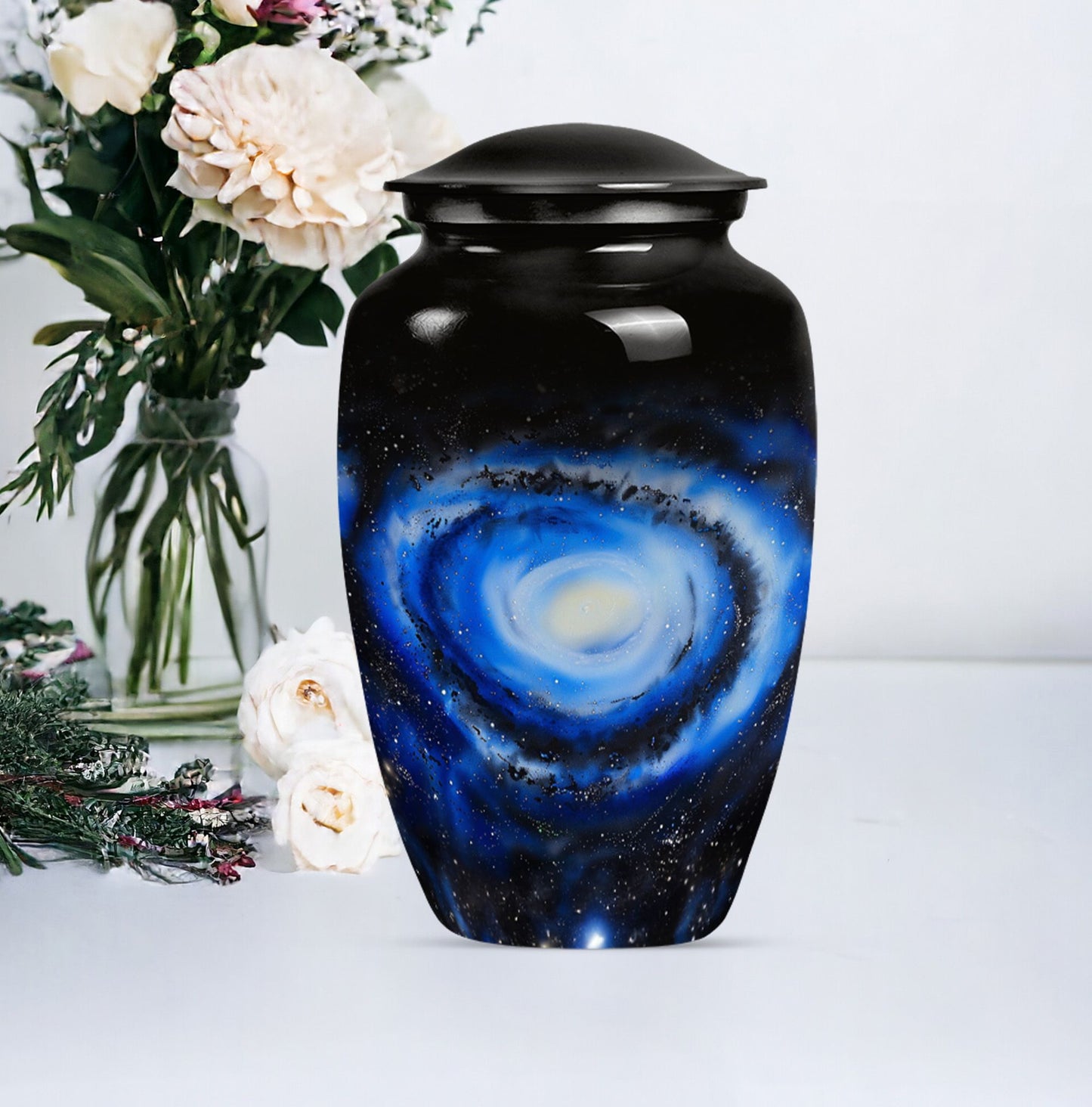 10-inch Classic Galaxy Urn made of Aluminium.