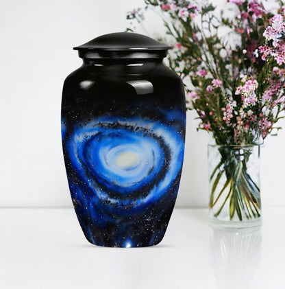 10-inch Classic Galaxy Urn made of Aluminium.
