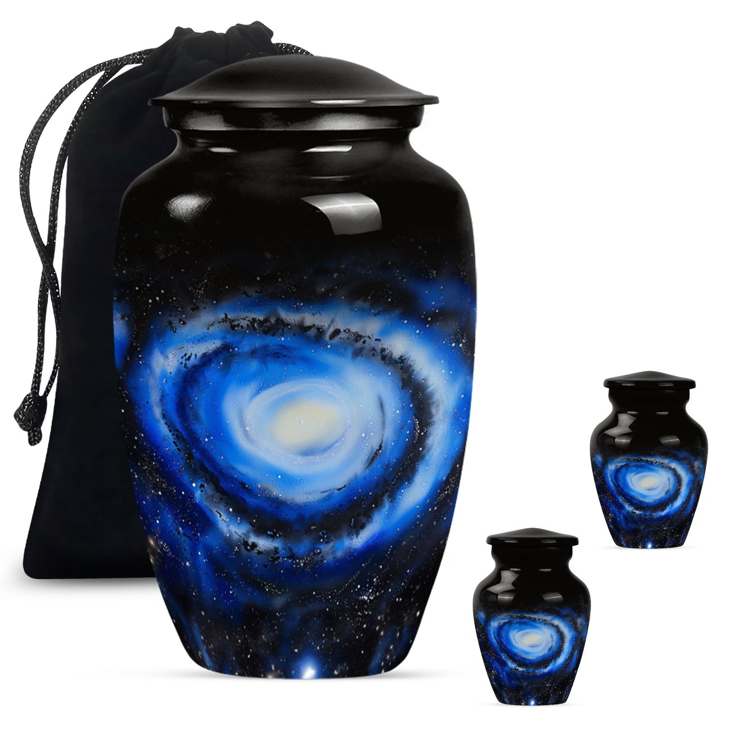 10-inch Classic Galaxy Urn made of Aluminium.