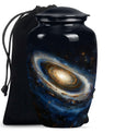 10-inch Classic Galaxy Urn, an abstract cremation large urn.