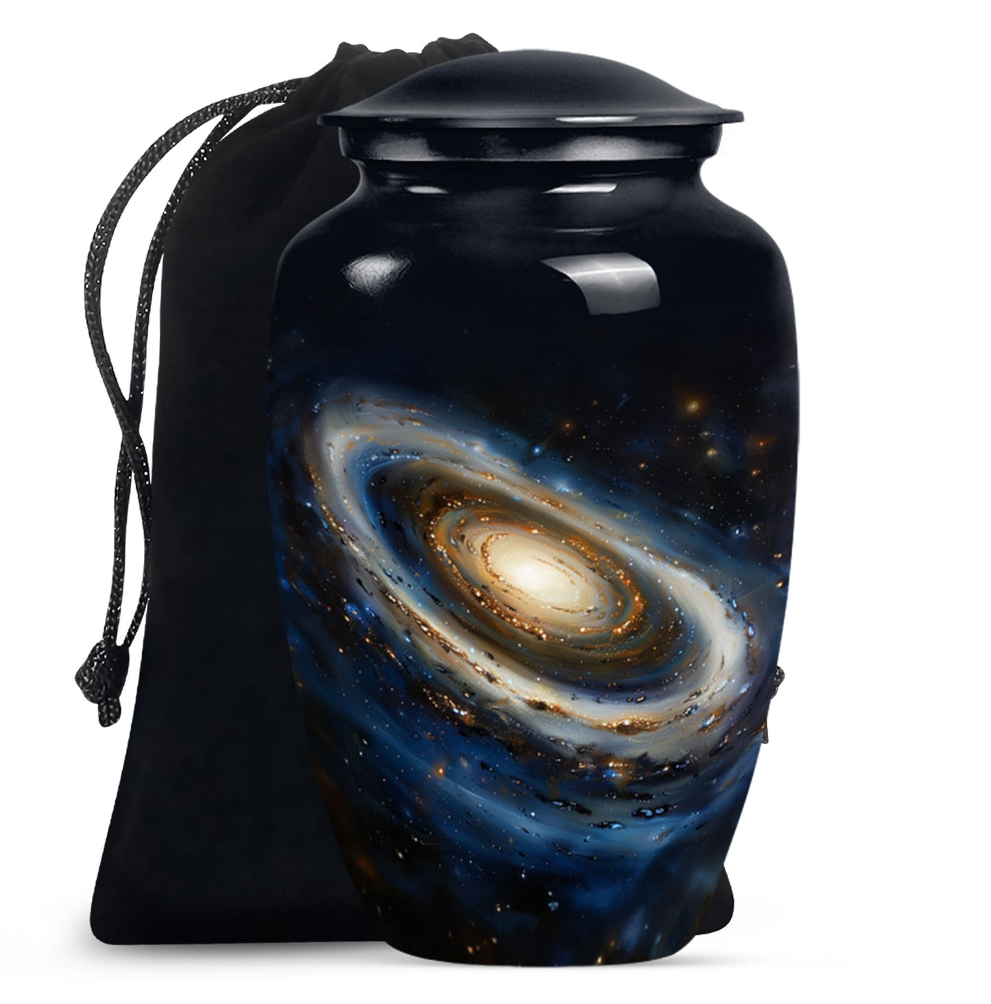 10-inch Classic Galaxy Urn, an abstract cremation large urn.