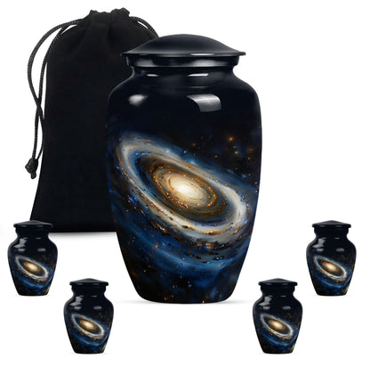 10-inch Classic Galaxy Urn, an abstract cremation large urn.