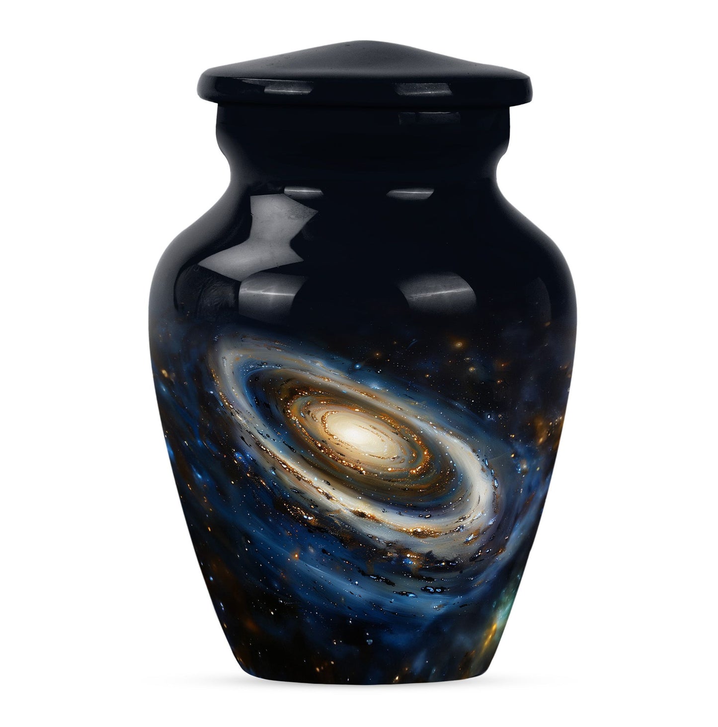 10-inch Classic Galaxy Urn, an abstract cremation large urn.