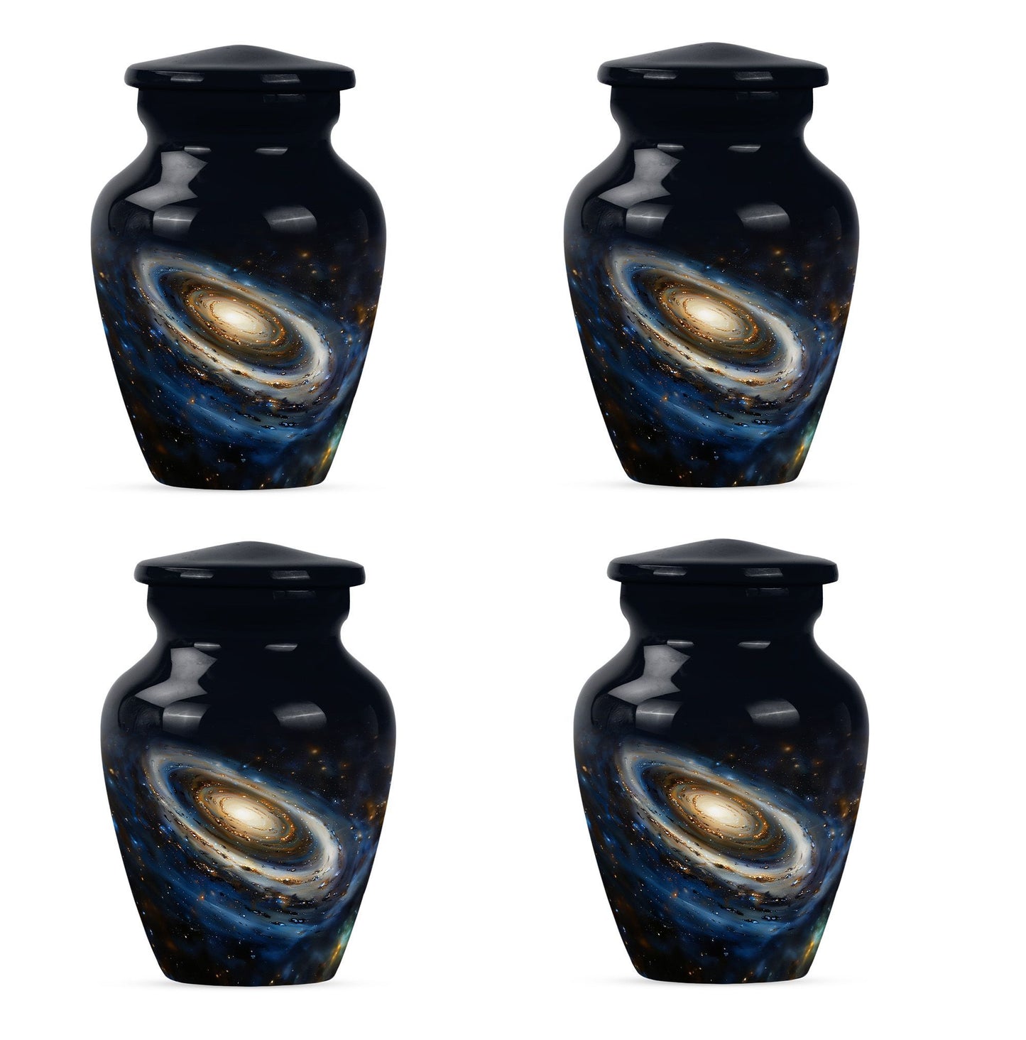 10-inch Classic Galaxy Urn, an abstract cremation large urn.