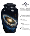 10-inch Classic Galaxy Urn, an abstract cremation large urn.