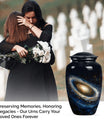 10-inch Classic Galaxy Urn, an abstract cremation large urn.