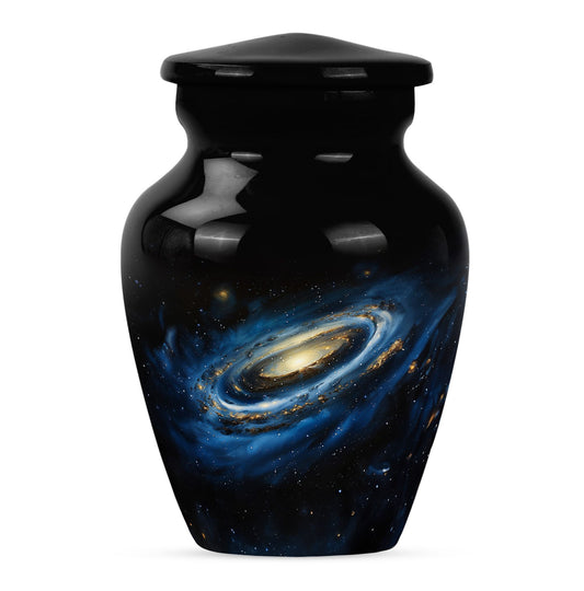 Personalized Galaxy Memorial Urn for Human Ashes - 10-inch, 200 cu in - Yatskia
