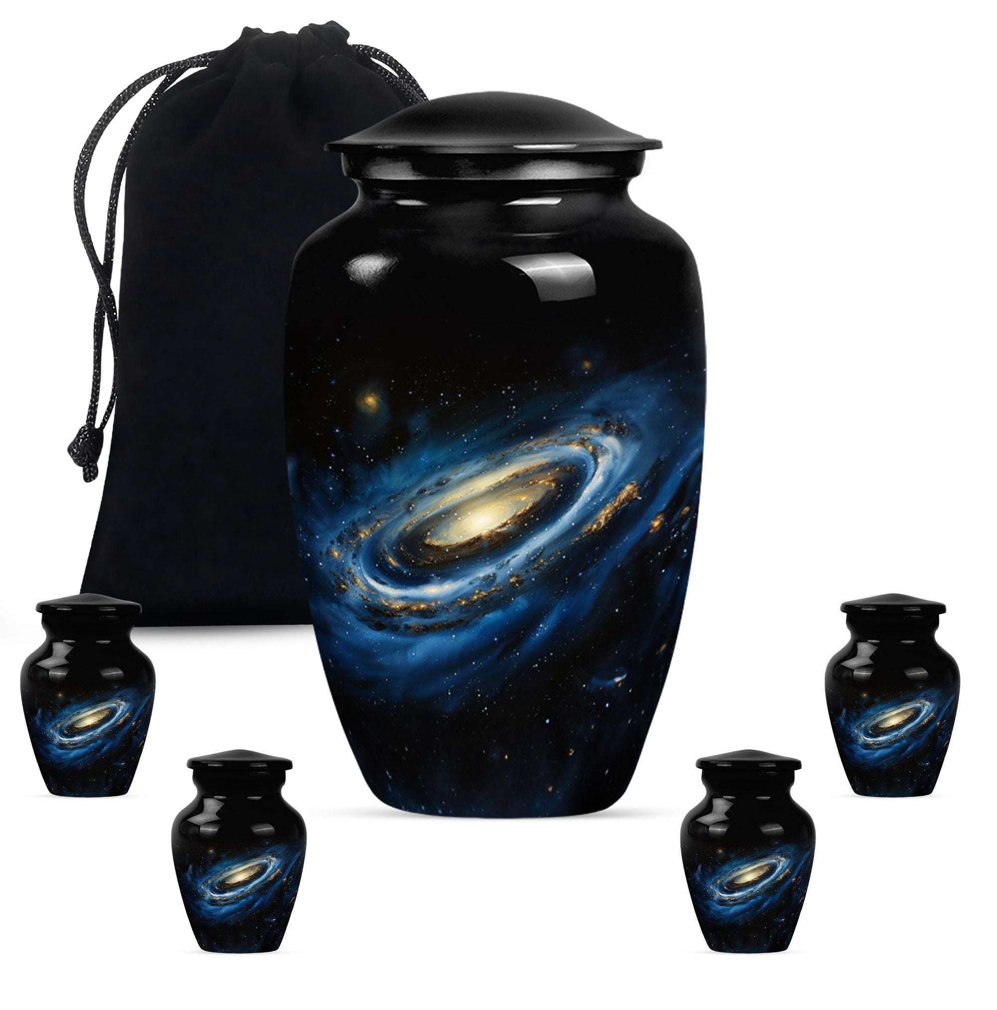 Milky Way Galaxy Funeral Urns For Ashes - Outer Space Memorial Urn