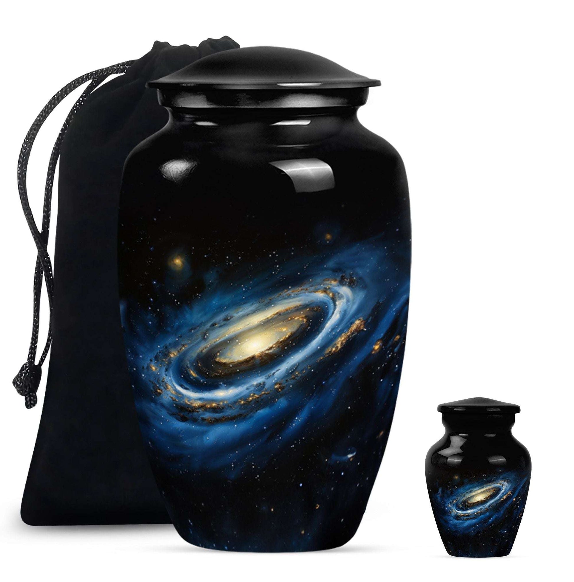Milky Way Galaxy Funeral Urns For Ashes - Outer Space Memorial Urn