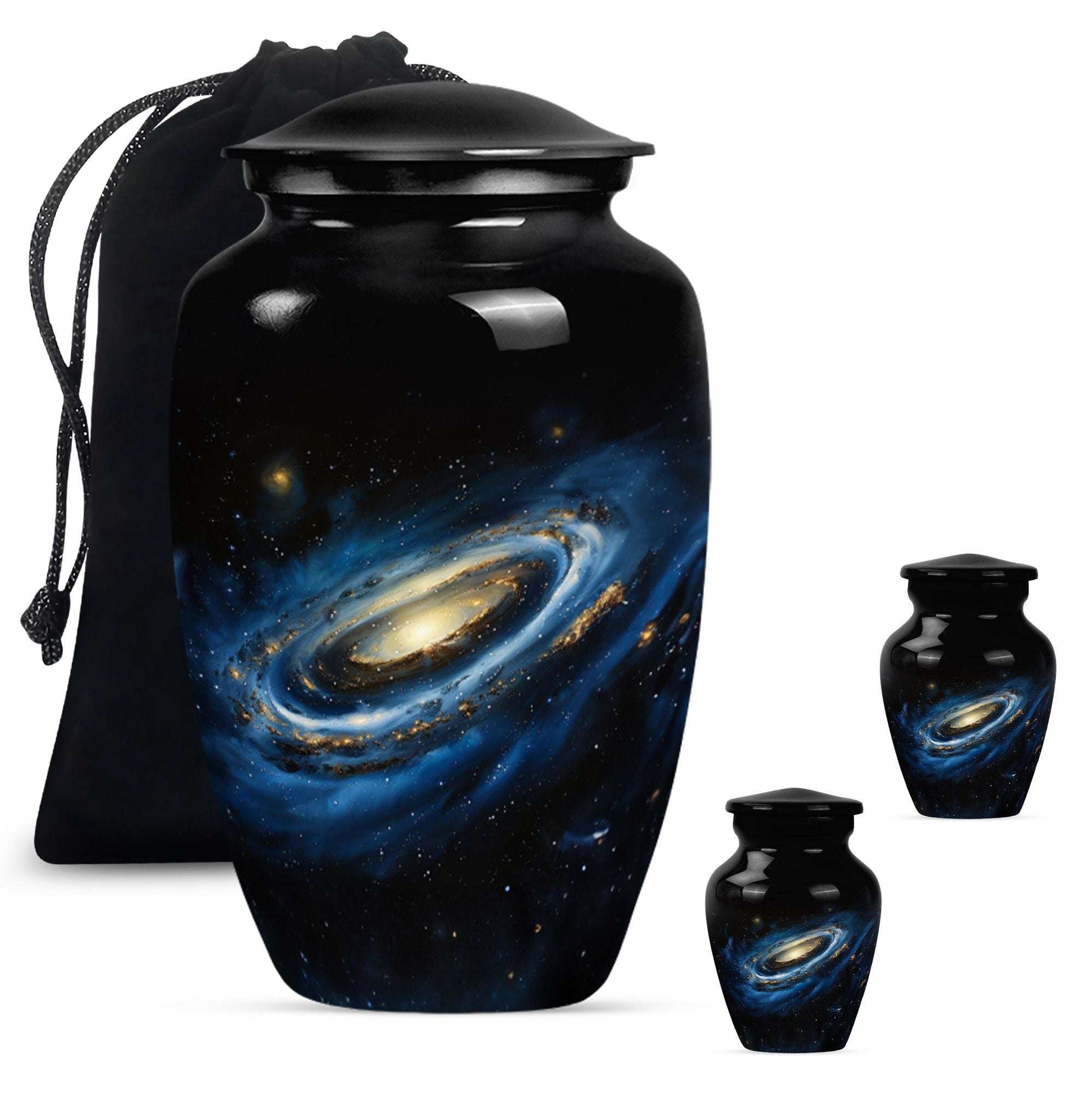Milky Way Galaxy Funeral Urns For Ashes - Outer Space Memorial Urn