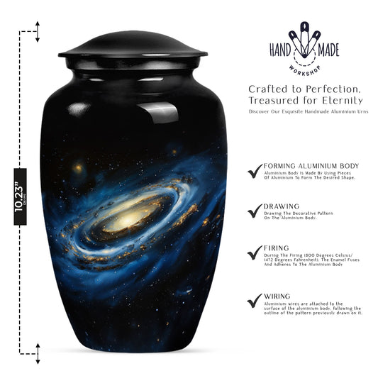 10 inch Galaxy Urn for adult ashes.