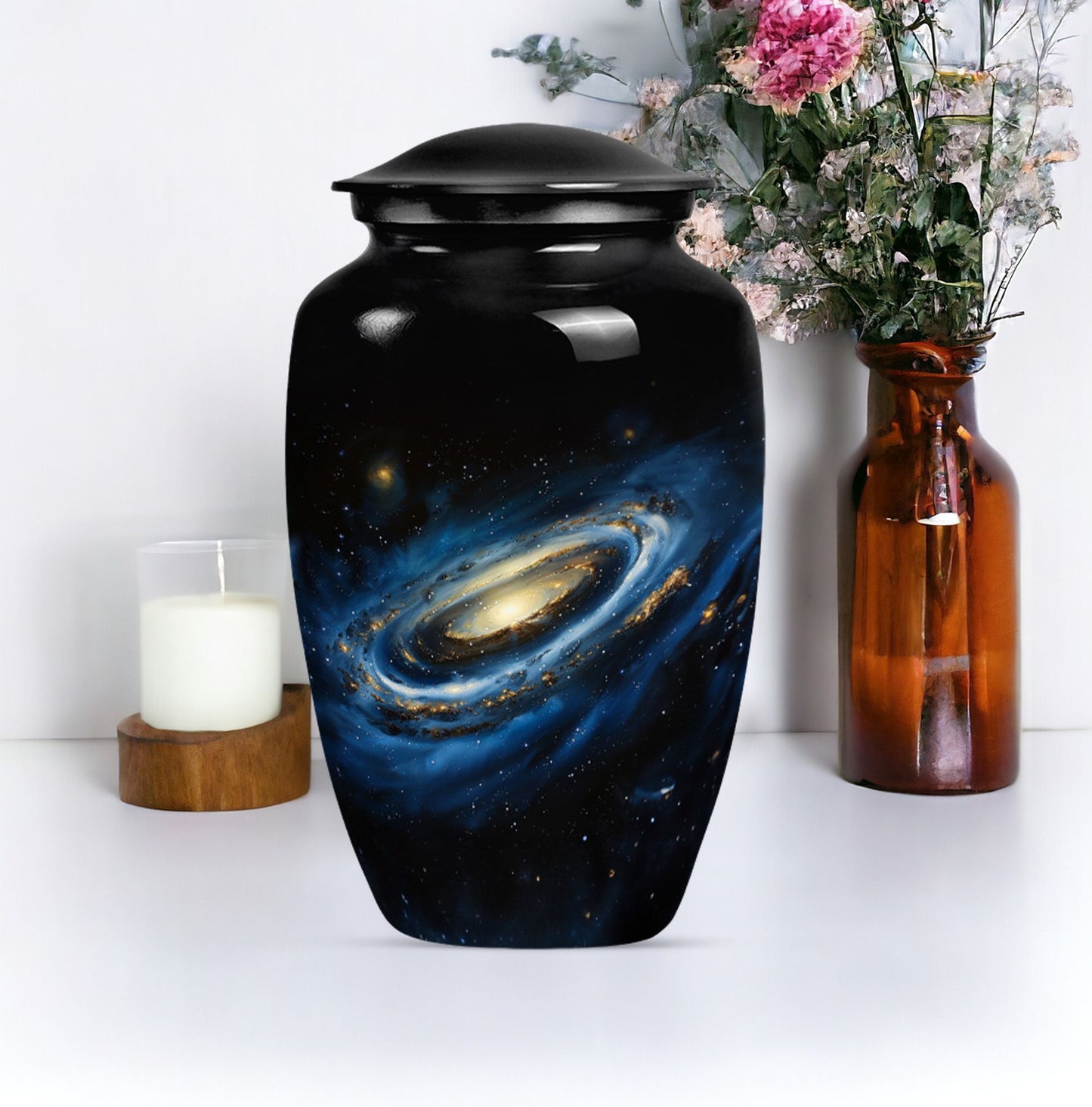 10 inch Galaxy Urn for adult ashes.