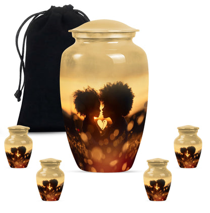 mother love Urn, classic burial urn for adult female