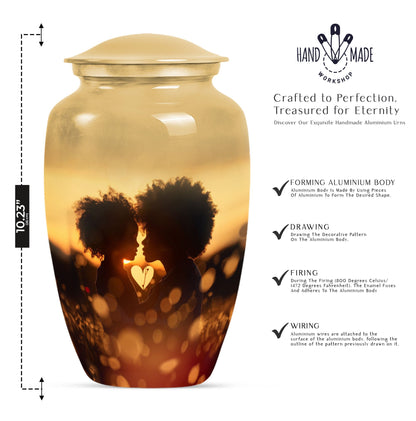 mother love Urn, classic burial urn for adult female