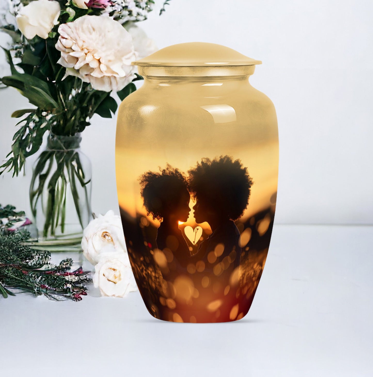 mother love Urn, classic burial urn for adult female