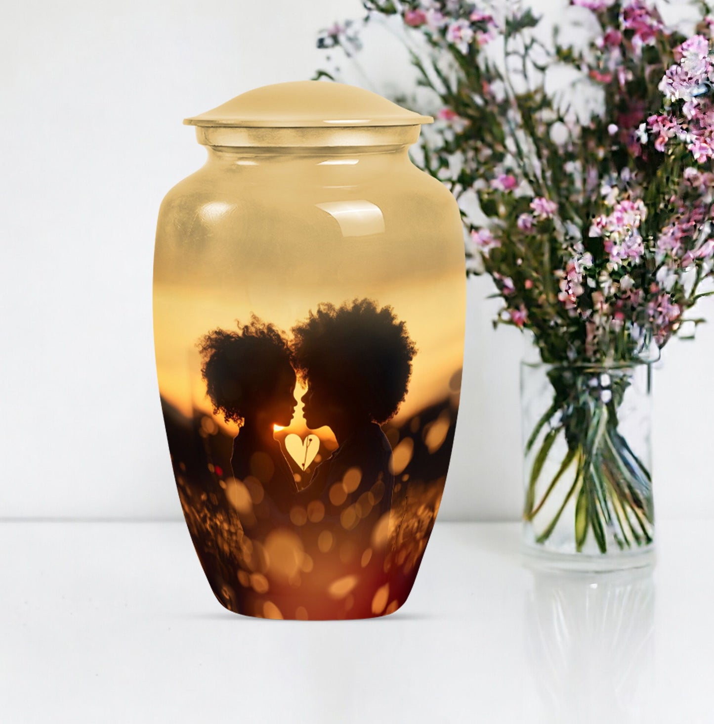 mother love Urn, classic burial urn for adult female