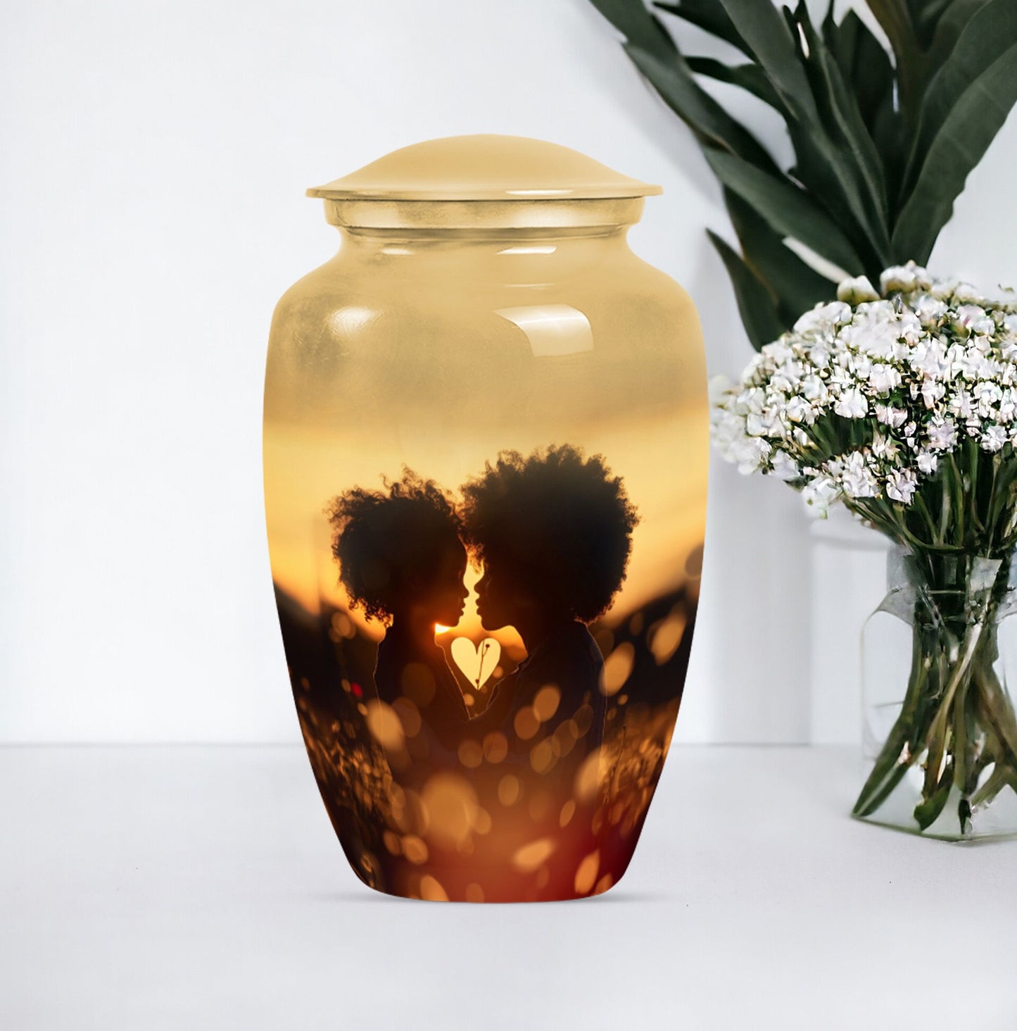 mother love Urn, classic burial urn for adult female