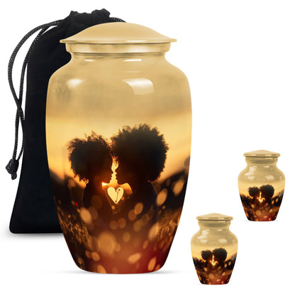 mother love Urn, classic burial urn for adult female