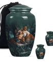 Lioness And Cub Cremation Urn For Adults - Lion Urns For Men & Women