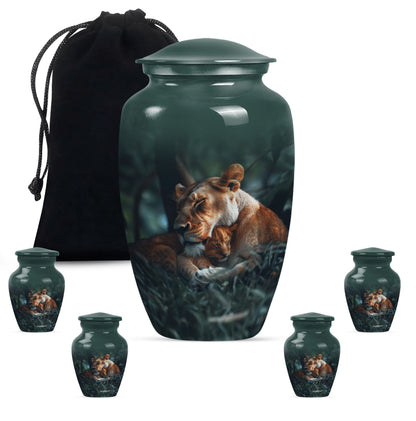  Lion classic urn crafted from  for commemorative ashes