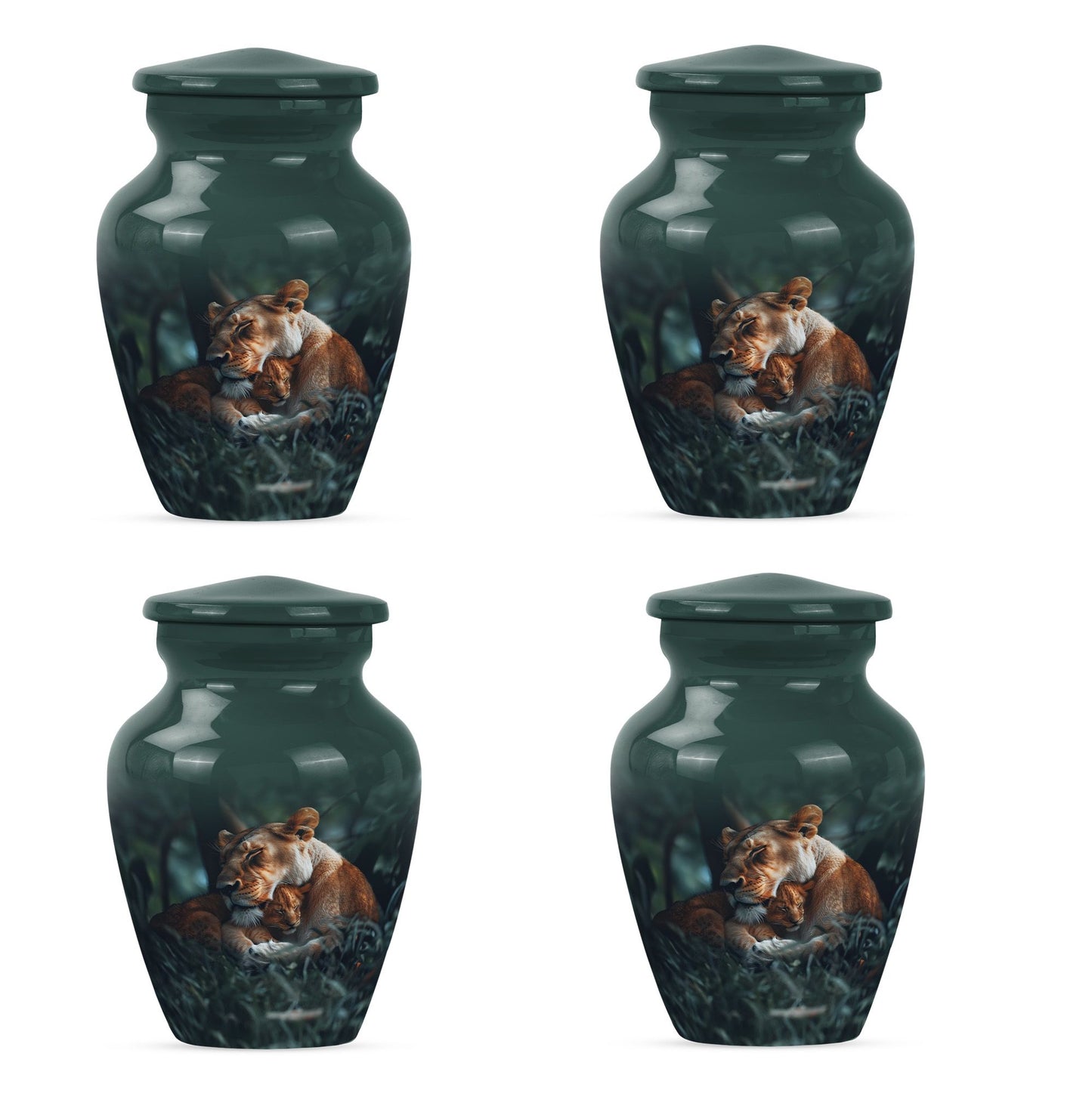  Lion classic urn crafted from  for commemorative ashes
