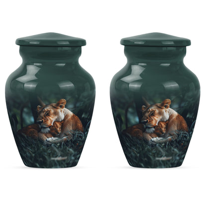  Lion classic urn crafted from  for commemorative ashes