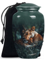  Lion classic urn crafted from  for commemorative ashes