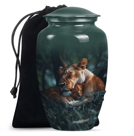  Lion classic urn crafted from  for commemorative ashes