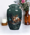  Lion classic urn crafted from  for commemorative ashes