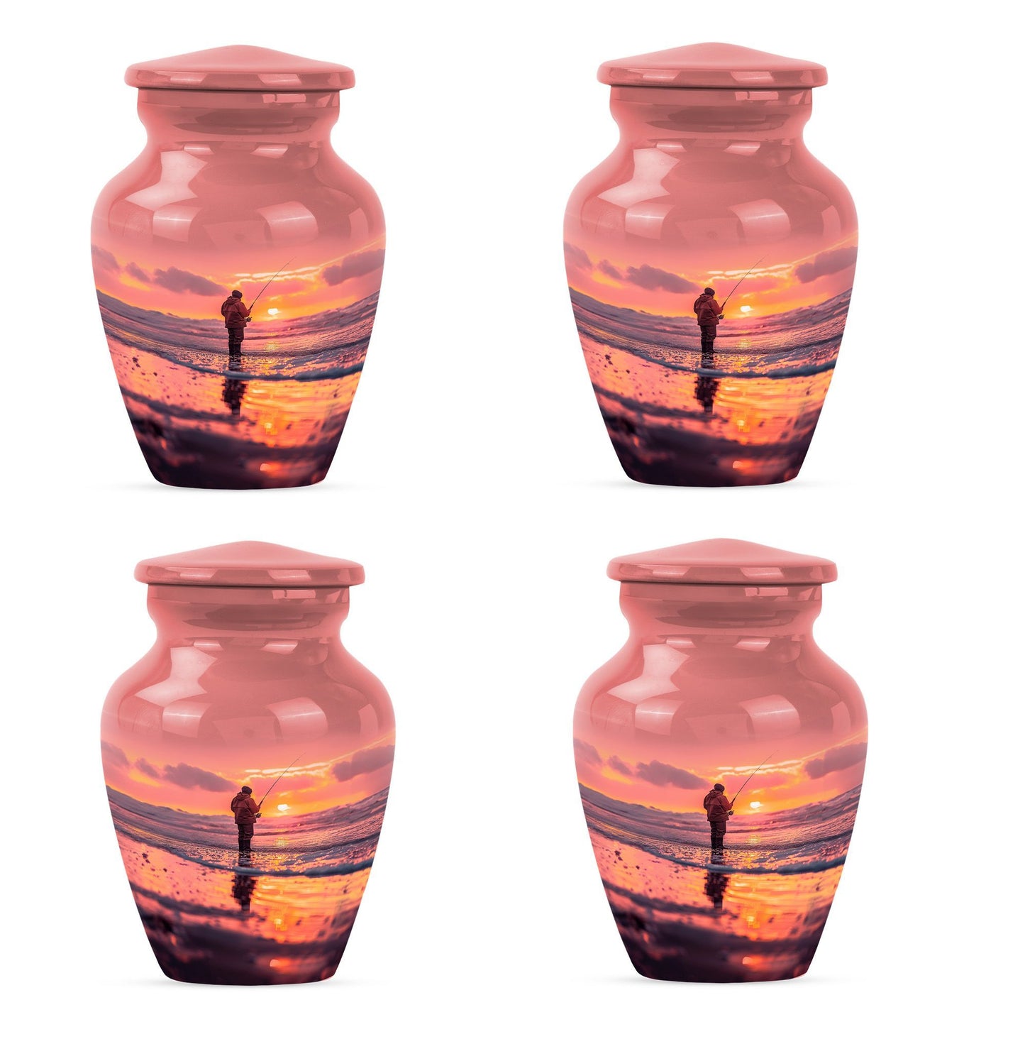 Fishing Urn, a memorial cremation urn for women