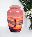 Fishing Urn, a memorial cremation urn for women