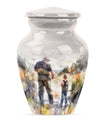 Artistic Fishing Cremation Ashes Urns - Father & Daughter Memorial Urn