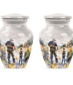 Artistic Fishing Cremation Ashes Urns - Father & Daughter Memorial Urn