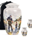 Artistic Fishing Cremation Ashes Urns - Father & Daughter Memorial Urn
