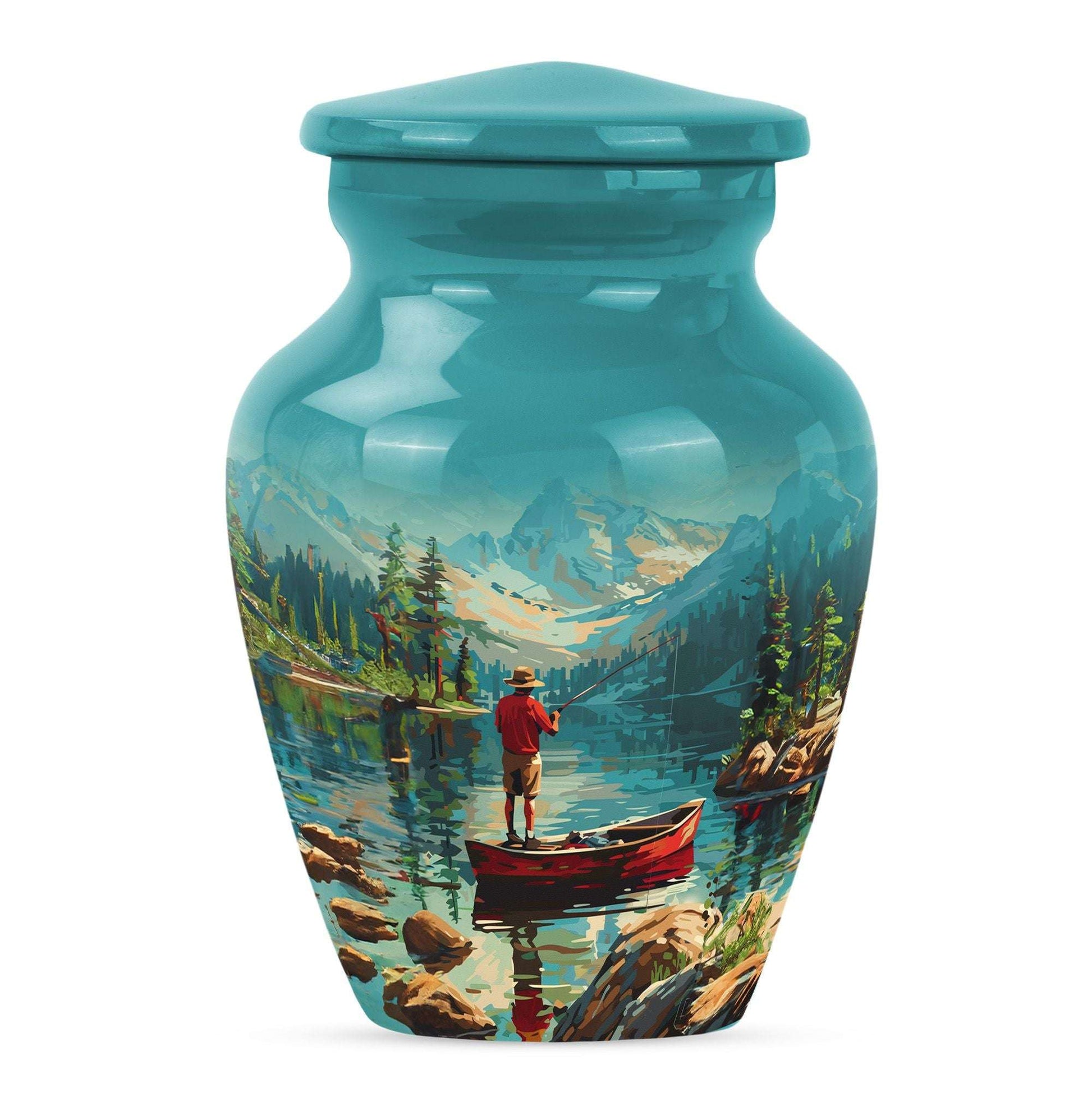 Fishing Boat Memorial Urn For Ashes - Artistic Cremation Urn For Funeral