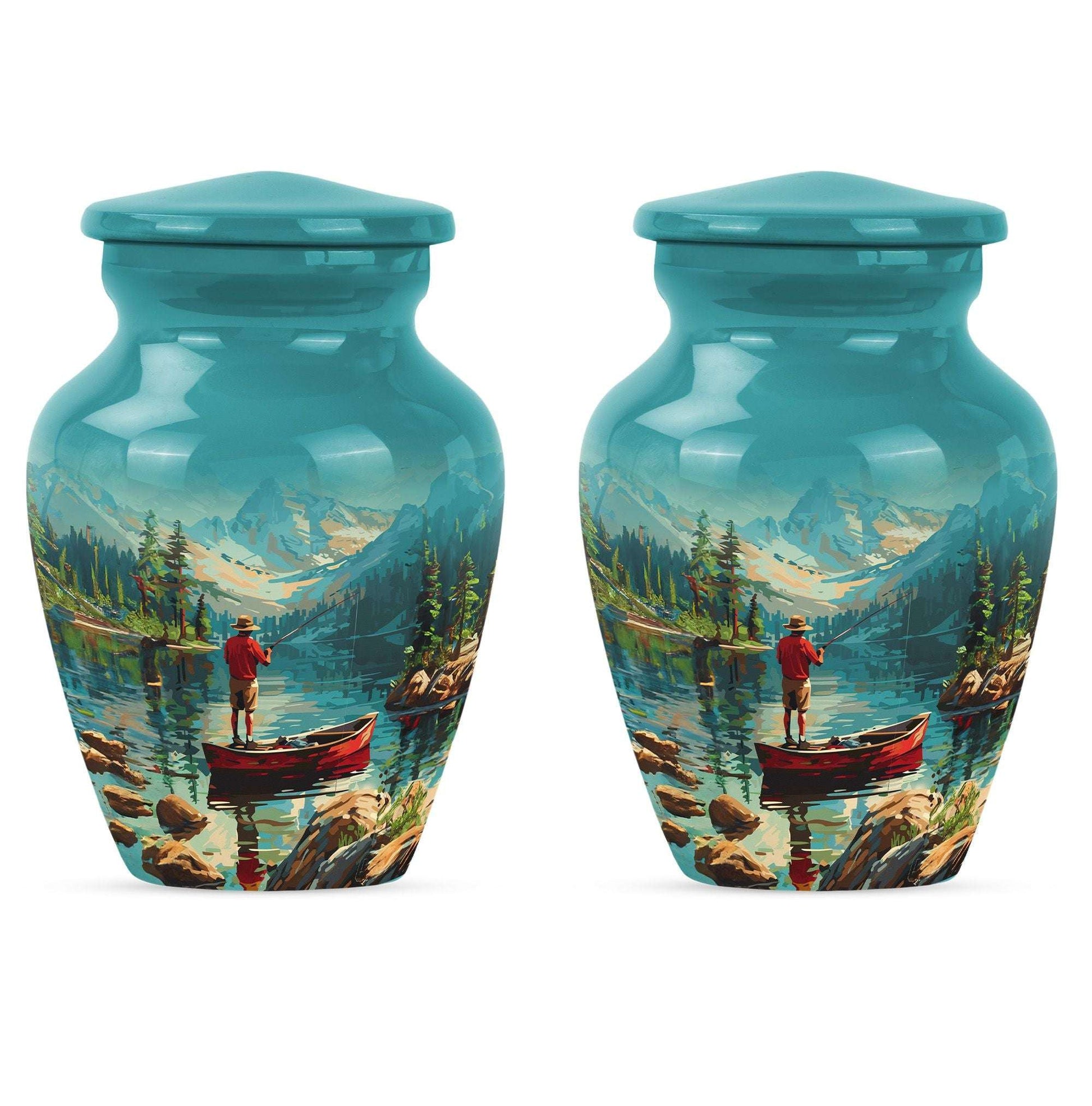 Fishing Boat Memorial Urn For Ashes - Artistic Cremation Urn For Funeral