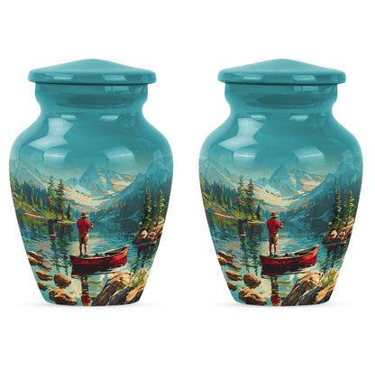 Fishing Boat Memorial Urn For Ashes - Artistic Cremation Urn For Funeral