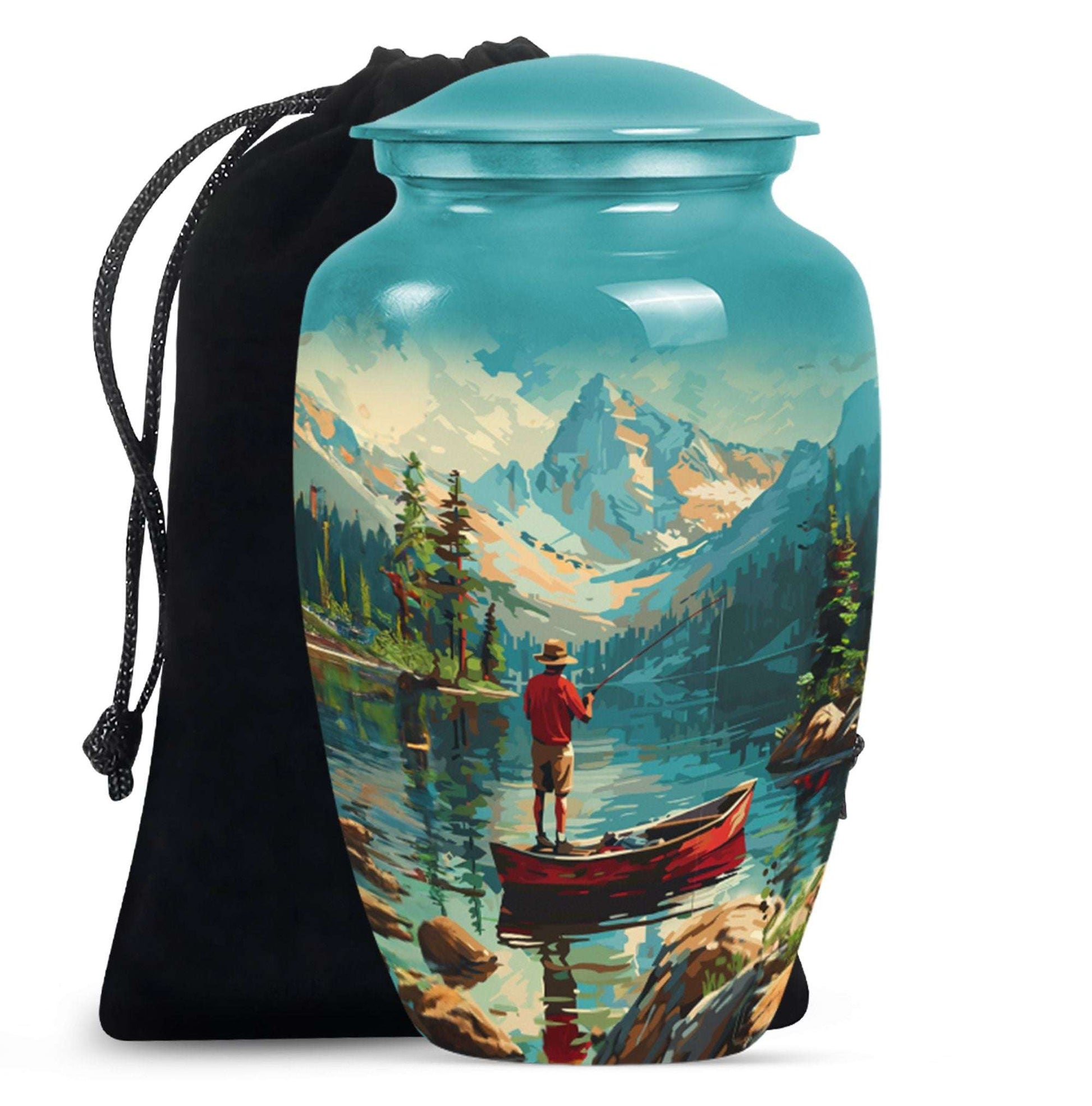 Fishing Boat Memorial Urn For Ashes - Artistic Cremation Urn For Funeral