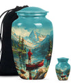 Fishing Boat Memorial Urn For Ashes - Artistic Cremation Urn For Funeral