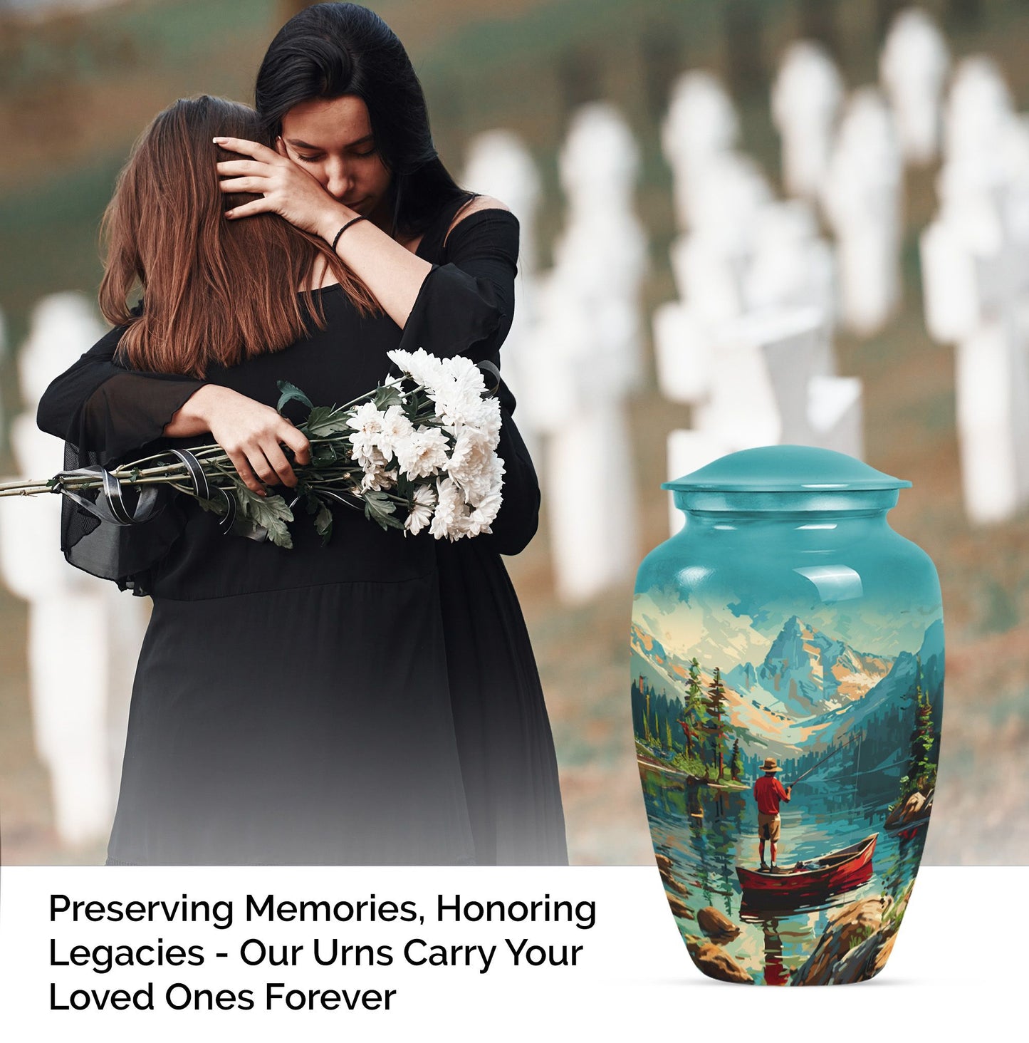 10-inch classic fishing urn.