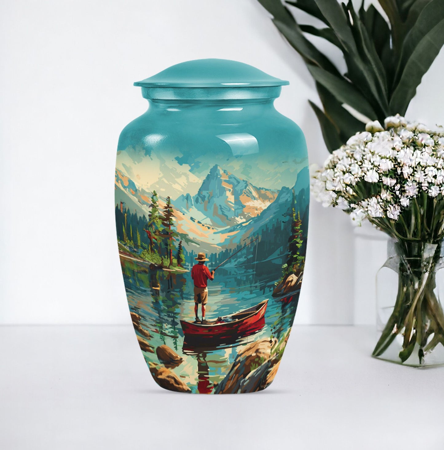 10-inch classic fishing urn.