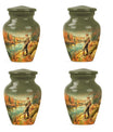 Artistic Fishing Memorial Urns Cremation Ashes - Large Urn For Mom & Dad