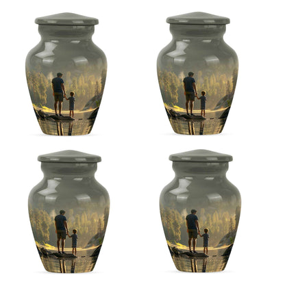 Father & Son Fishing Memorial Urn - Funeral Urns For Human Ashes