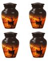 Sunset Memorial Urn For Ashes - Fishermen Cremation Urn For Adults
