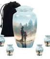 Fishing Adult Cremation Urns For Ashes - Father And Daughter Memorial Urn