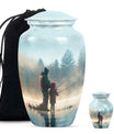 Fishing Adult Cremation Urns For Ashes - Father And Daughter Memorial Urn