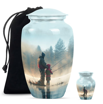 Large Urn With 1 Keepsake Urn