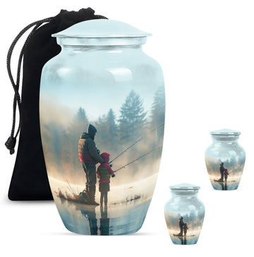 Large Urn With 2 Keepsake Urn