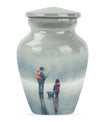Fishing Memorial Urn For Fathers - Fishermen Cremation Urn For Funeral